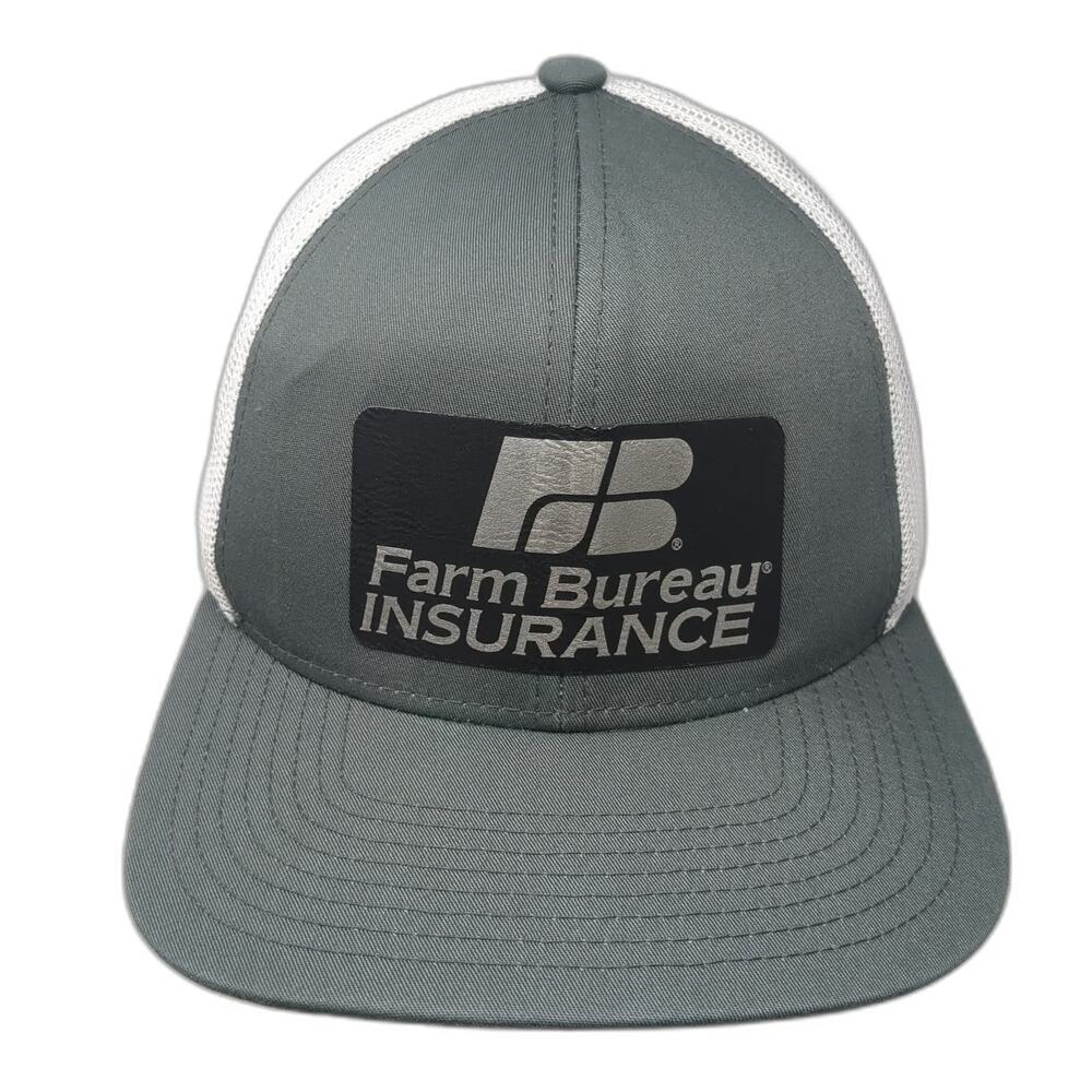 Pacific Headwear Snapback Gray One Size Farm Bureau Insurance Mesh Trucker Hat